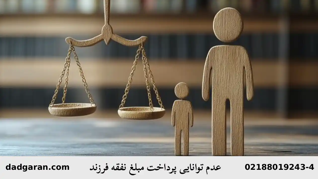 نمیتوانم مبلغ قراردادنفقه را بدهم-دادگران حامی