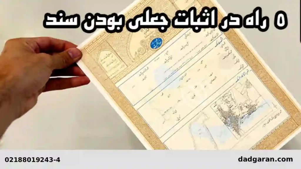 شکایت برای جعل صلحنامه-دادگران حامی