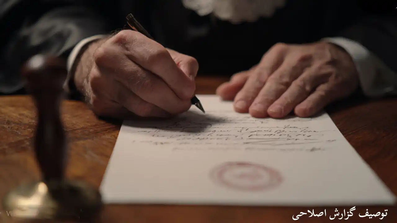 راهنمای توصیف گزارش اصلاحی-دادگران حامی