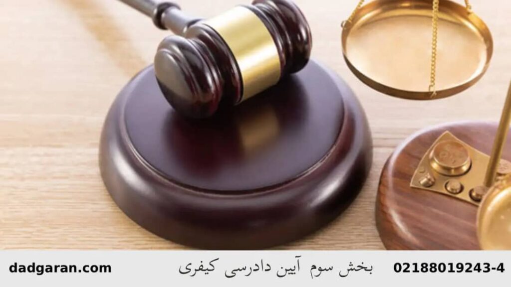 قوانین دادرسی کیفری- بخش سوم-دادگران حامی