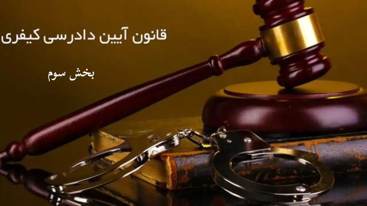 بخش سوم مقررات آیین دادرسی کیفری-دادگران حامی