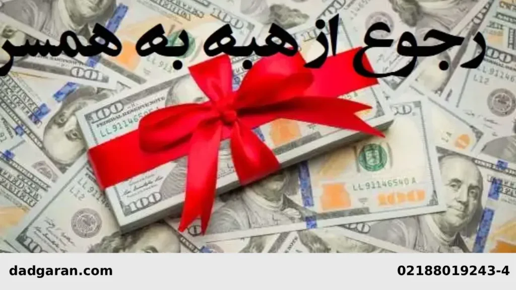 پاسخ به استرداد مال در مقابل ادعای هبه-دادگران حامی