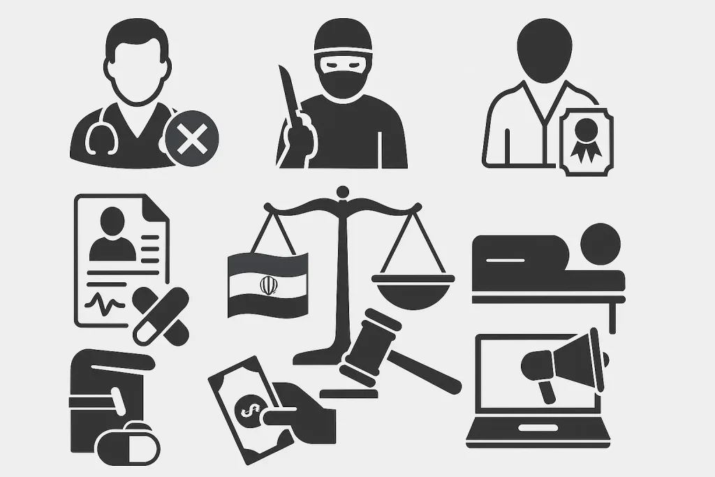 جرایم و مجازاتهای تخلفات و قصور پزشکی